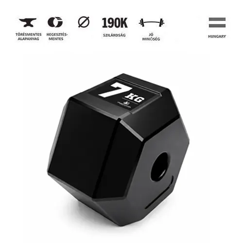 GazoFitness® Állítható Hexagon Kézi Súlyzó – 2×15,5 kg(Összesen: 31 kg) – 4. kép