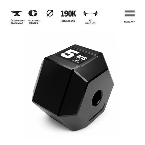 GazoFitness® Állítható Hexagon Kézi Súlyzó Csomag – 2×7,5 kg / 2×9,5 kg / 2×11,5 kg (Összesen: 48 kg) – 6. kép