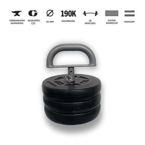 GazoFitness® Állítható Kettlebell /Össz 16,5 Kg/