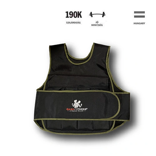 GazoFitness® Állítható Súlymellény 10Kg (Keki)
