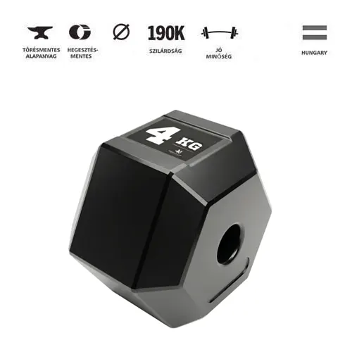 GazoFitness® Hardcore Hatszögletű Súlyzó Csomag (Összesen: 45 kg) – 4. kép
