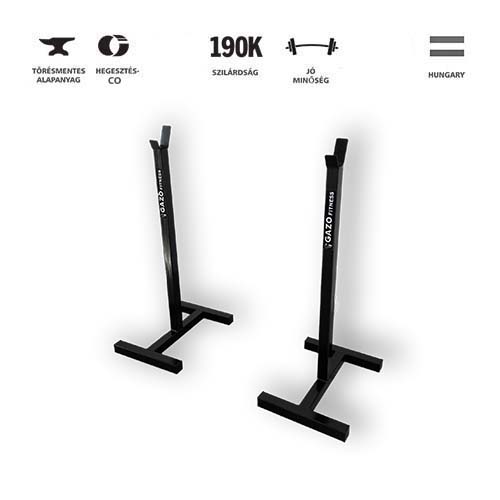 GazoFitness® Hardcore Készlet (Mobil Súlytartó állvány + Egyenes rudas súlyzó 33 Kg) – 2. kép