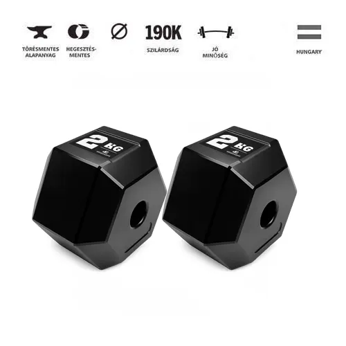GazoFitness® Hexagon Súlytárcsa 2x2 kg /össz: 4 kg/