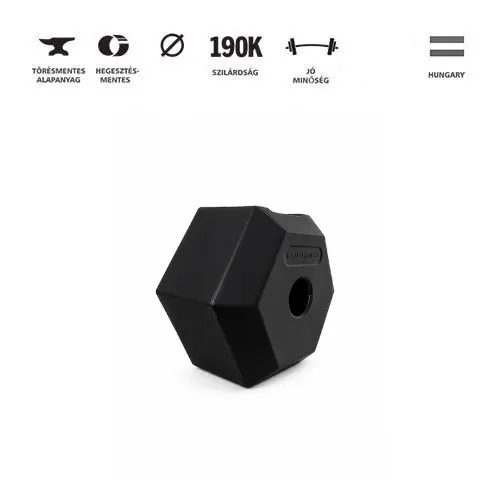 GazoFitness® Hexagon Súlytárcsa 2x3 kg (össz:6 kg) – 2. kép