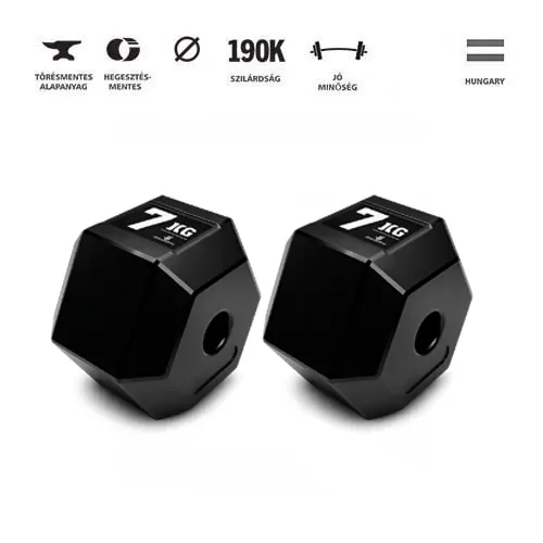GazoFitness® Hexagon Súlytárcsa 2x7 kg (össz: 14 kg )