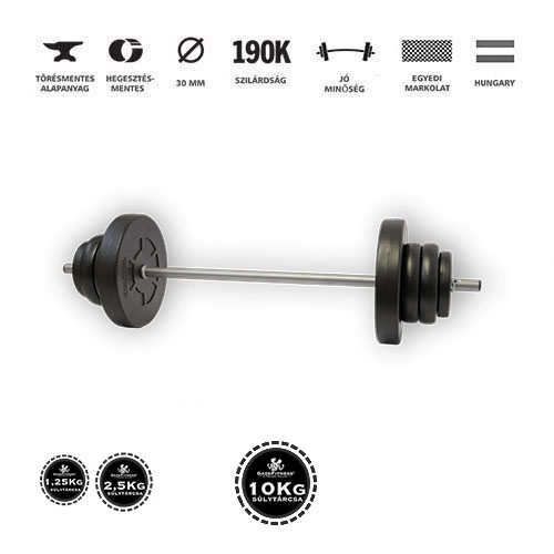 GazoFitness® Kétkezes Súlyzó 36 Kg