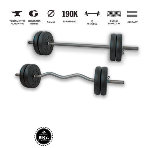 GazoFitness® Kétkezes súlyzócsomag 45 kg