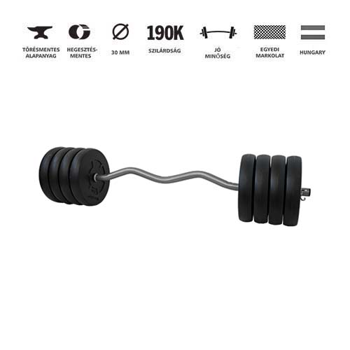GazoFitness® Kétkezes Súlyzócsomag 89 Kg (ajándék 4 db 2,5 kg-os súlytárcsa) – 4. kép
