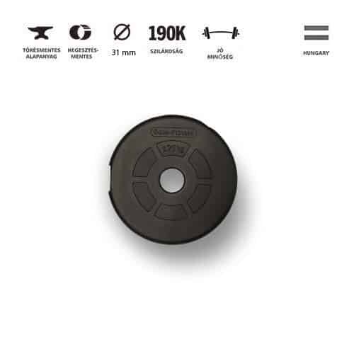 GazoFitness® Kézi Súlyzó 1x21,5 Kg.(Össz:21,5Kg)Menetes súlyzórúddal – 2. kép