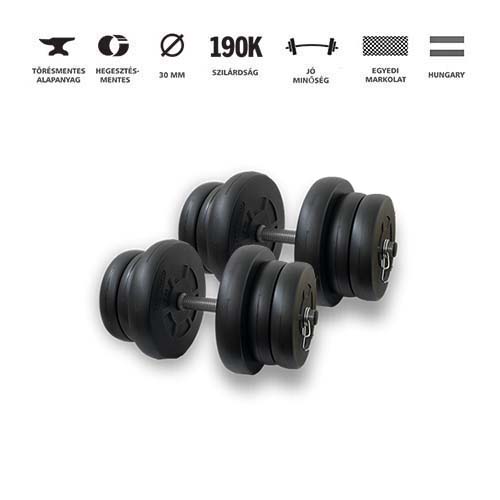 GazoFitness® Kézi Súlyzó 2x21Kg(42Kg)