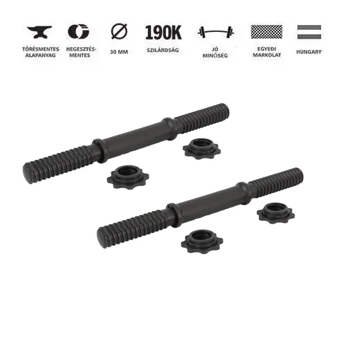 GazoFitness® Menetes súlyzórúd 35 cm (1 pár)