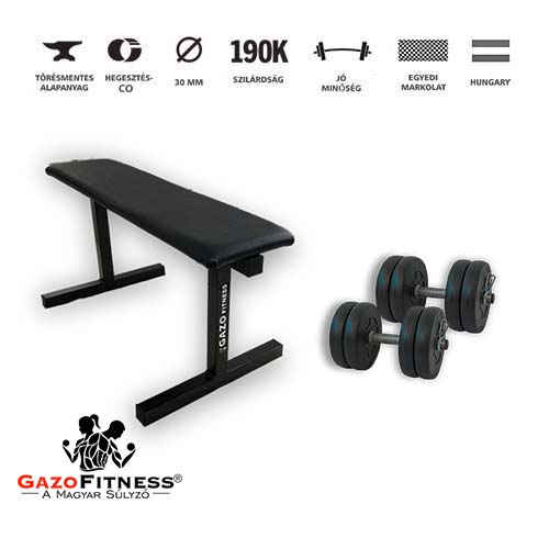 GazoFitness®Pad + Kézi Súlyzó 2x10,5Kg(22kg)