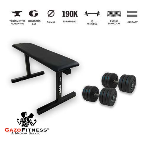 GazoFitness®Pad + Kézi Súlyzó 2x16Kg(32kg)