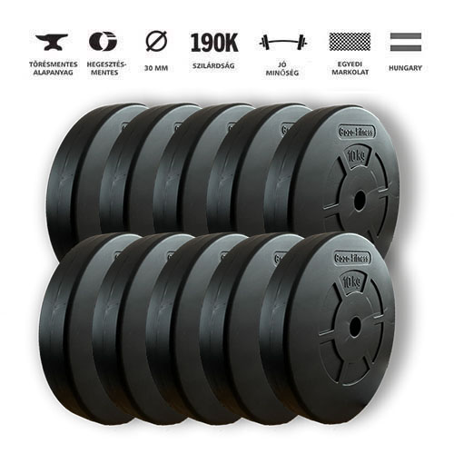 GazoFitness® Súlytárcsa Csomag 100 Kg