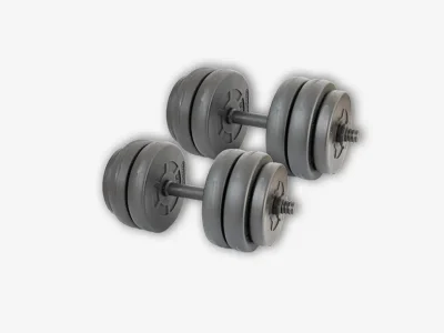 Jednoručný nakladací činkový set 2x14kg